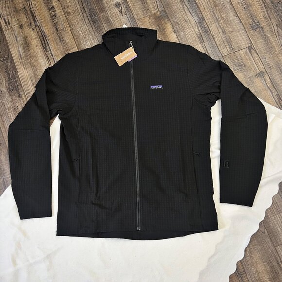 NEW Patagonia Men's R1 Polartec Power Grid Techface Jacket Size L Black - Picture 6 of 13